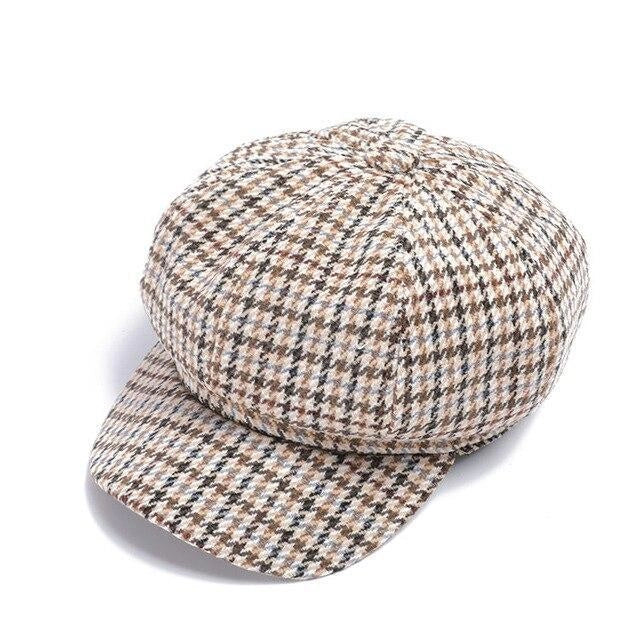 Casquette Gavroche en Laine à Carreaux - Inverclyde 1