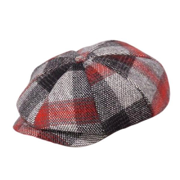 Casquette Gavroche en Laine à Carreaux - MacAlbyn 1