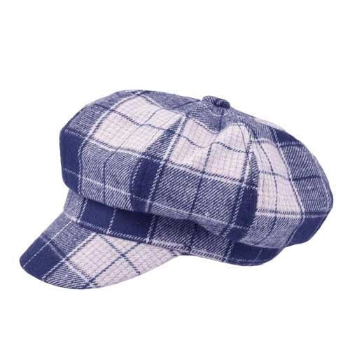 Casquette Gavroche en Laine à Carreaux - Mauston 1