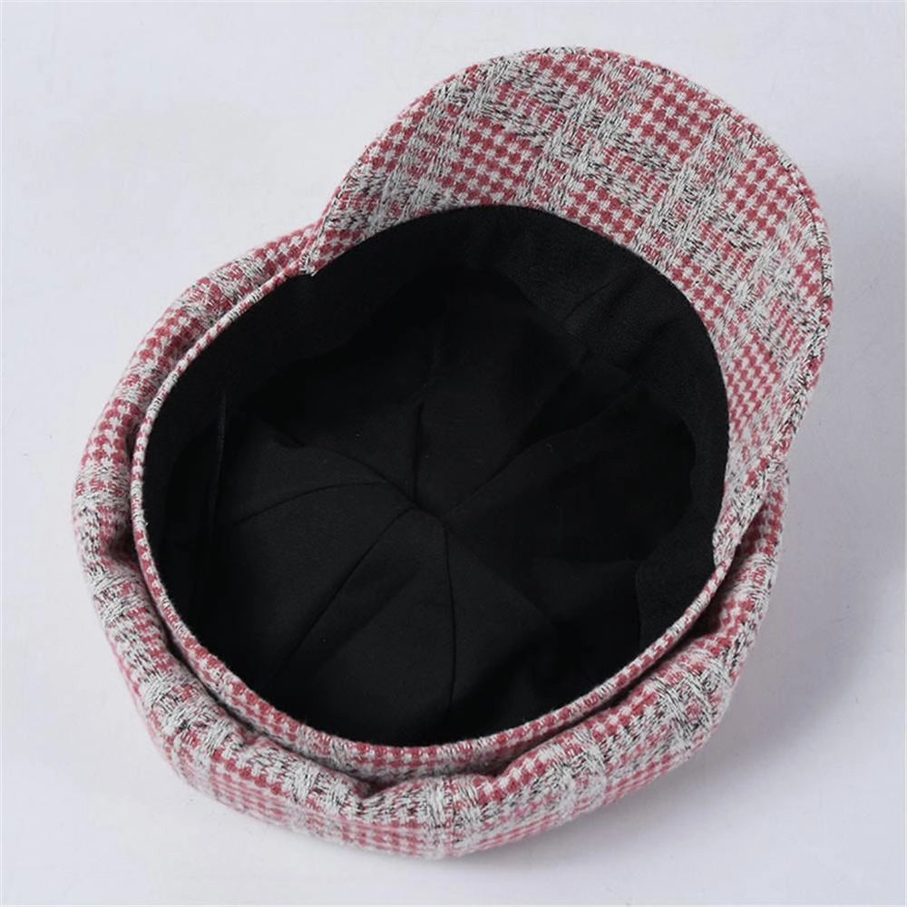 Casquette Gavroche en Laine à Carreaux - Roslin 2