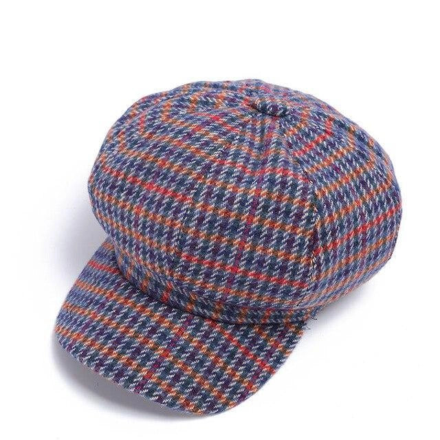 Casquette Gavroche en Laine à Pied-de-Poule - MacLeod 1