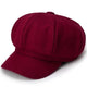 Casquette Gavroche en Laine - Cranberry