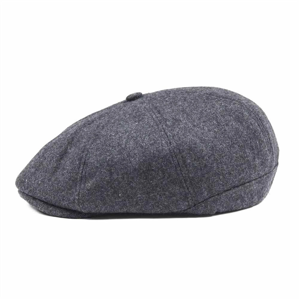 Casquette Gavroche en Laine Grise - Cairnveil 3