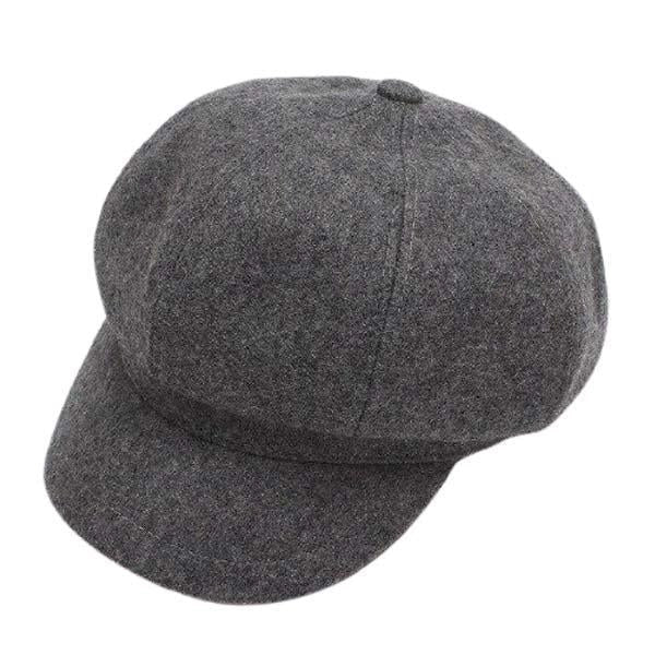 Casquette Gavroche en Laine Grise - Falkirk 1