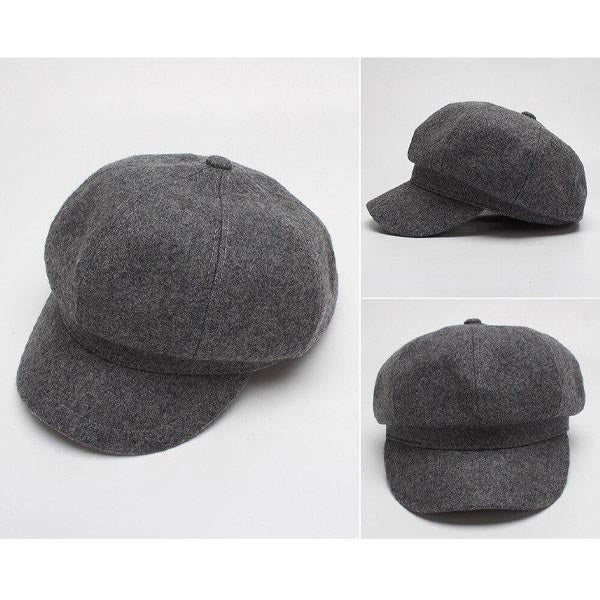 Casquette Gavroche en Laine Grise - Falkirk 2