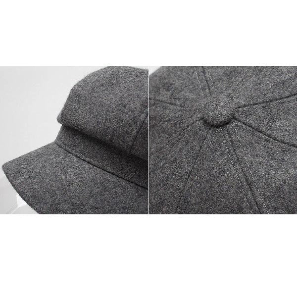 Casquette Gavroche en Laine Grise - Falkirk 3