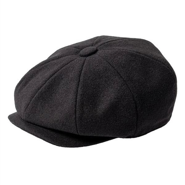 Casquette Gavroche en Laine Noire - Coalbrook 1