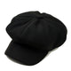 Casquette Gavroche en Laine Noire - Ravenoak