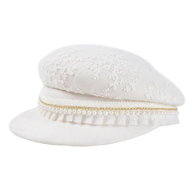 Casquette Gavroche en Laine - Nuptial 1