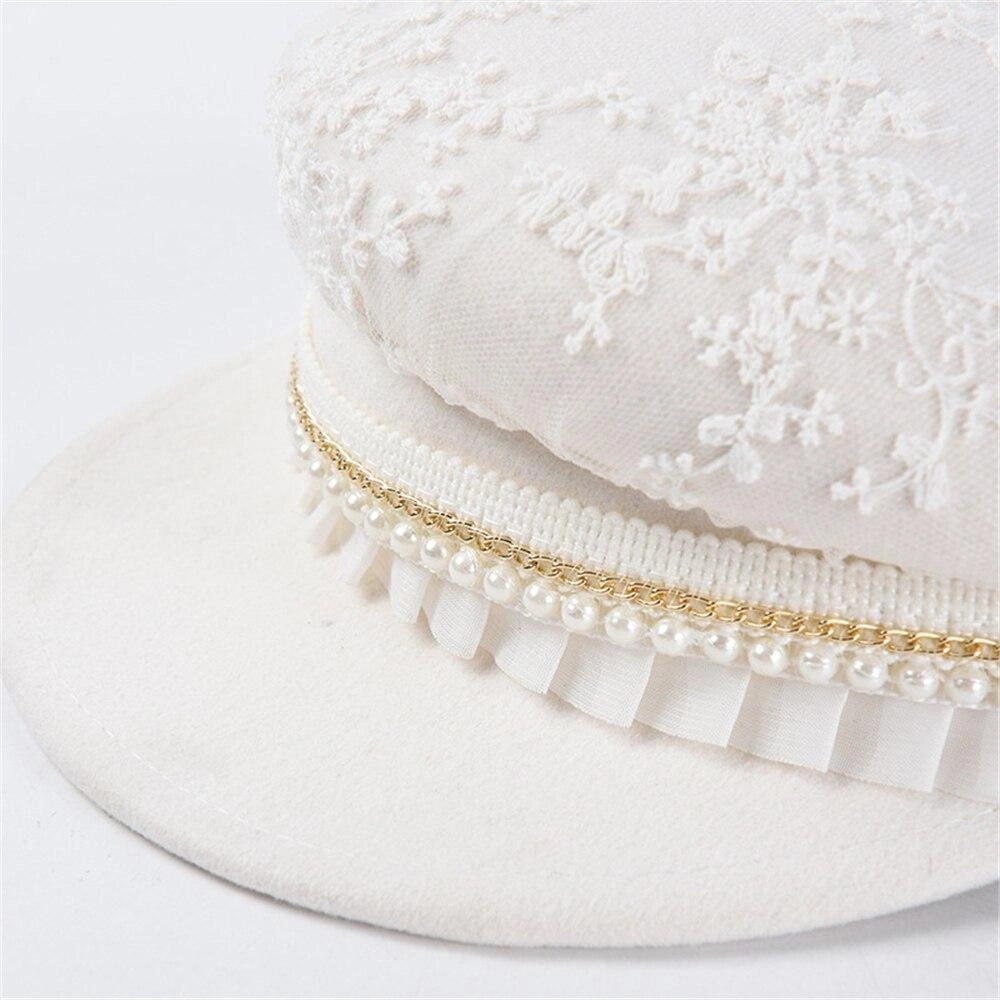 Casquette Gavroche en Laine - Nuptial 3