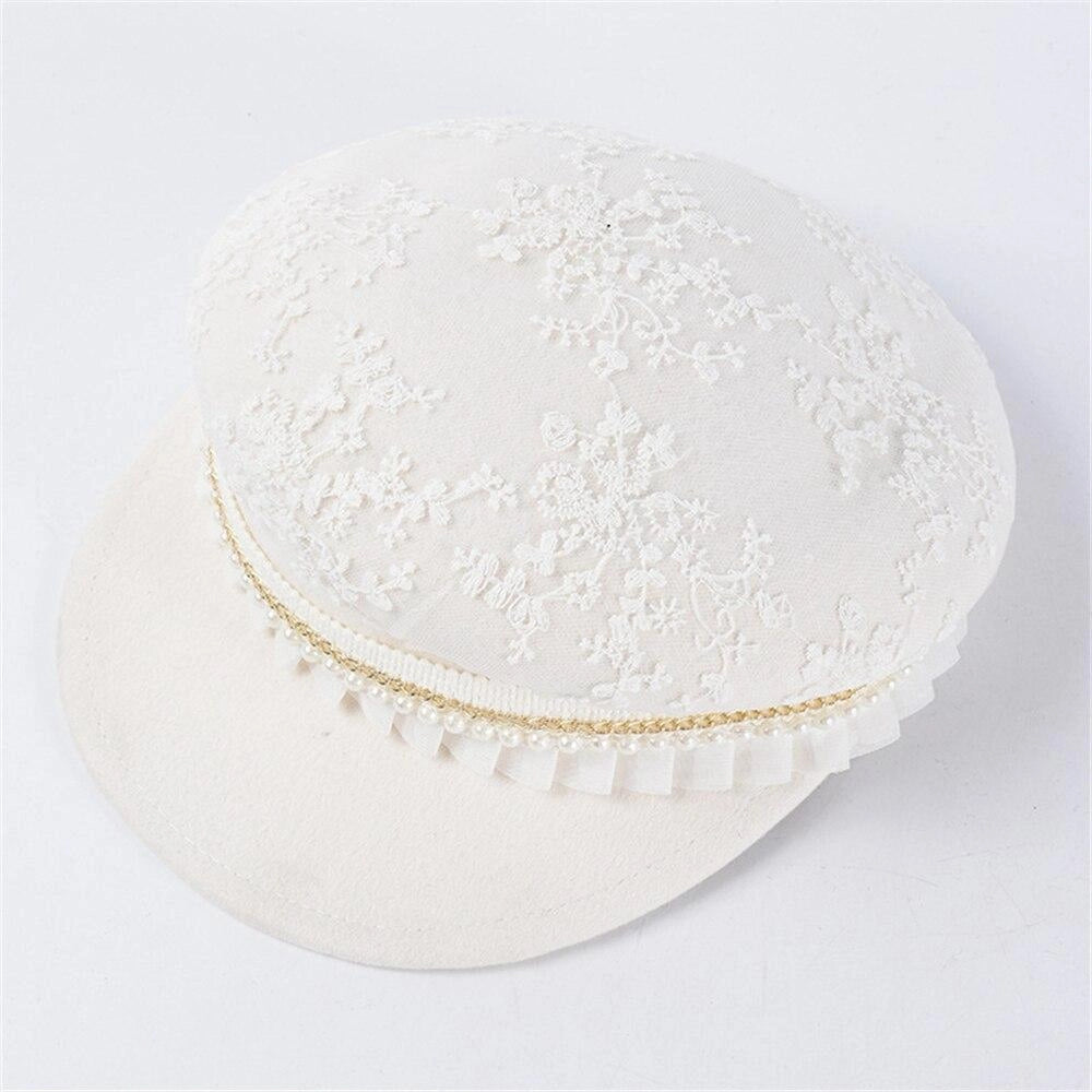 Casquette Gavroche en Laine - Nuptial 4