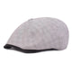 Casquette Gavroche en Lin à Carreaux - Clairmont