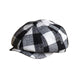 Casquette Gavroche en Lin à Carreaux - Domino
