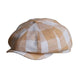 Casquette Gavroche en Lin à Carreaux - Saffran