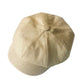Casquette Gavroche en Lin Beige - Dunaire