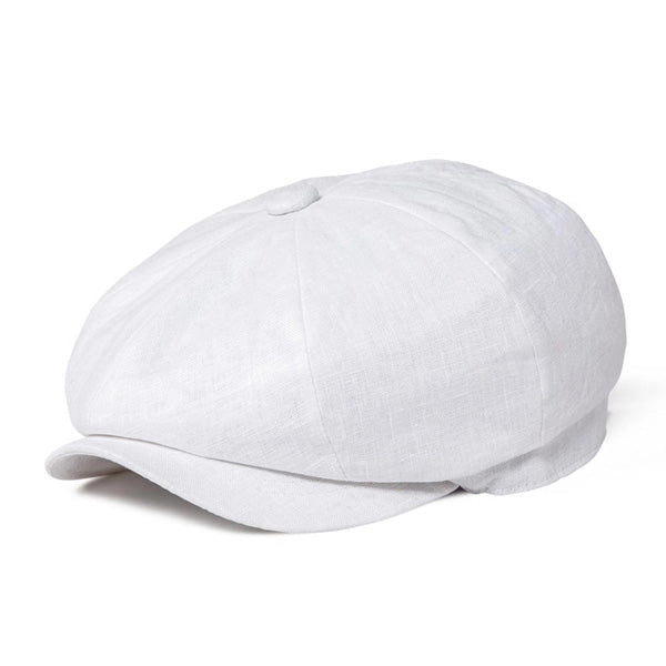 Casquette Gavroche en Lin Blanc - Zénith 1