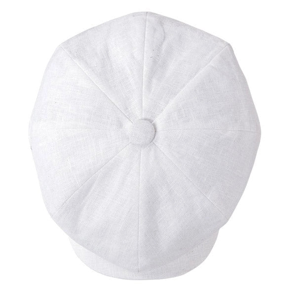 Casquette Gavroche en Lin Blanc - Zénith 4
