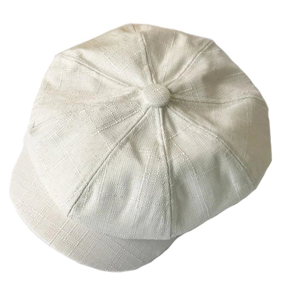 Casquette Gavroche en Lin - Écruclair 1