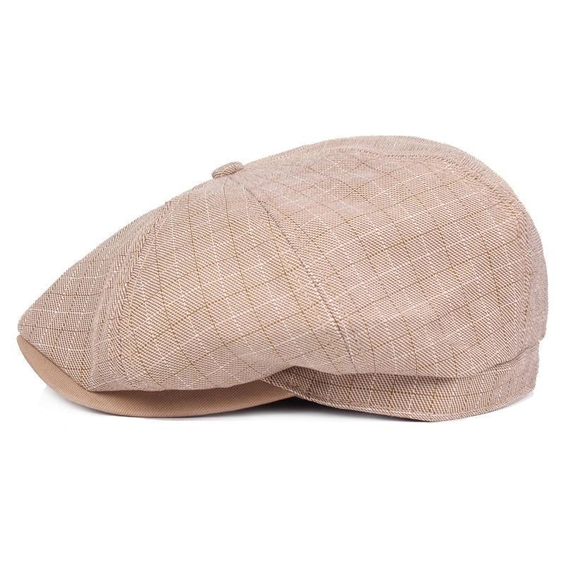 Casquette Gavroche en Lin - Kakifield 2