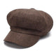 Casquette Gavroche en Lin Marron - Broussin