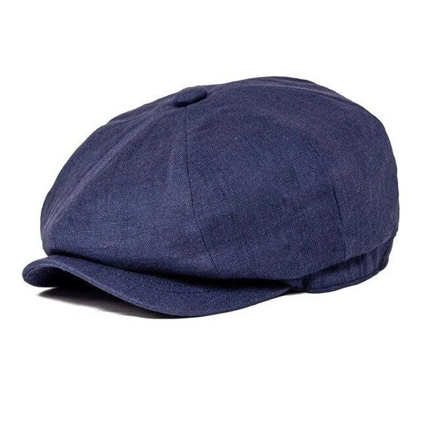 Casquette Gavroche en Lin - Navyline 1