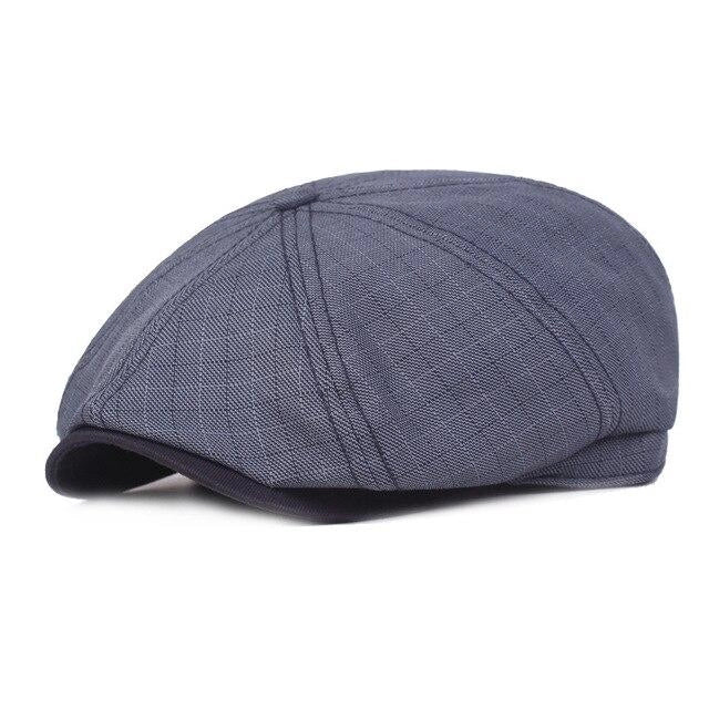 Casquette Gavroche en Lin - Navyshade 1