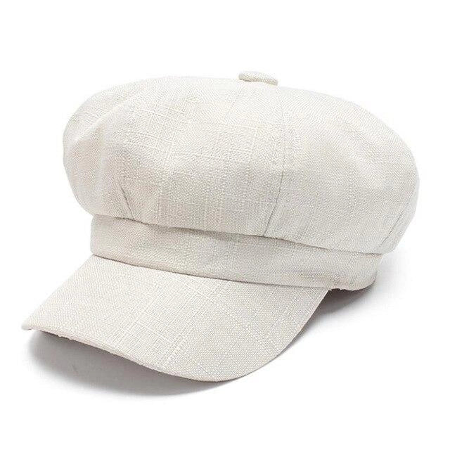 Casquette Gavroche en Lin Vintage - Écruné 1