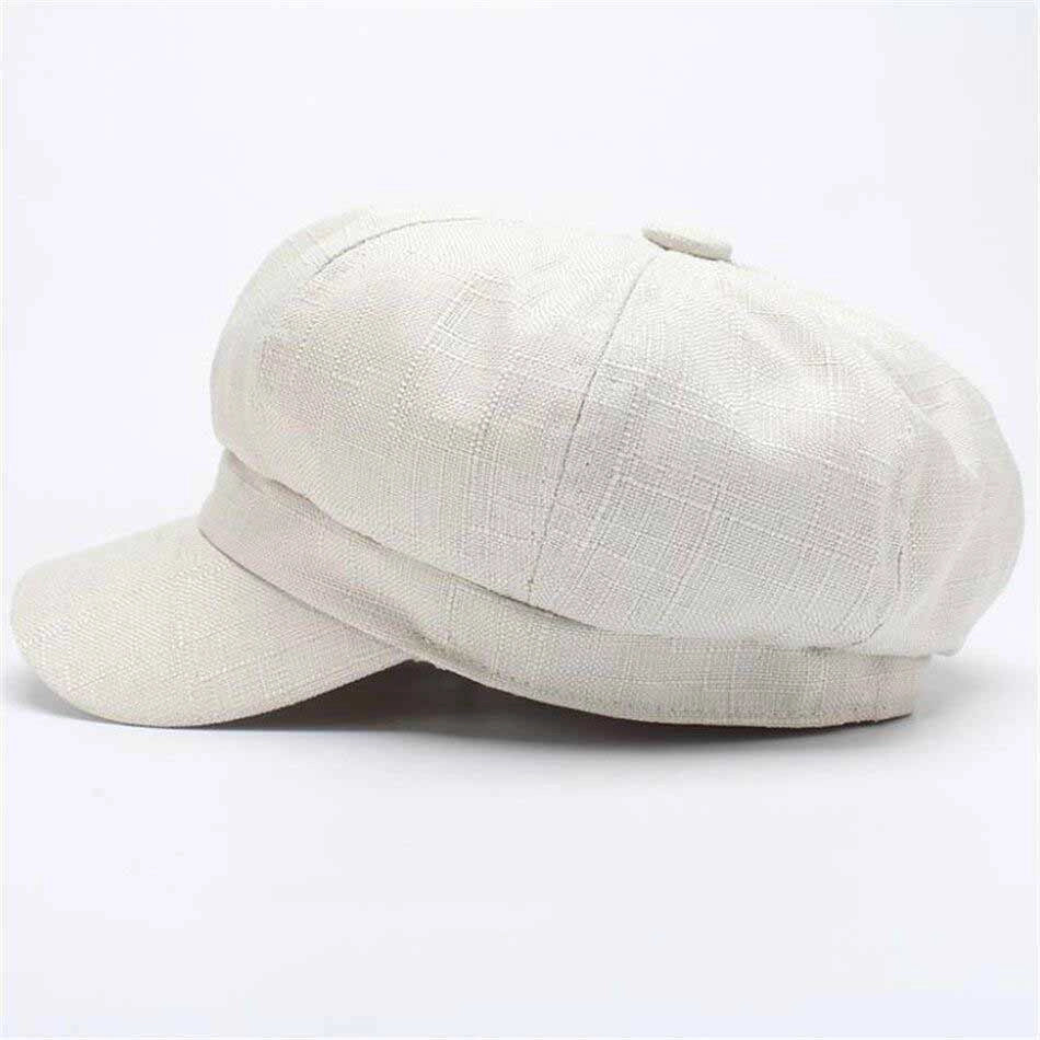 Casquette Gavroche en Lin Vintage - Écruné 2