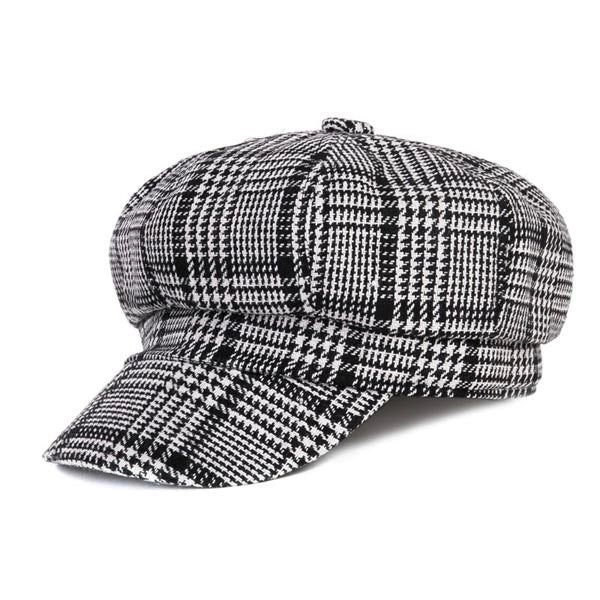 Casquette Gavroche en Polyester à Pied-de-Poule - Poulegris 1