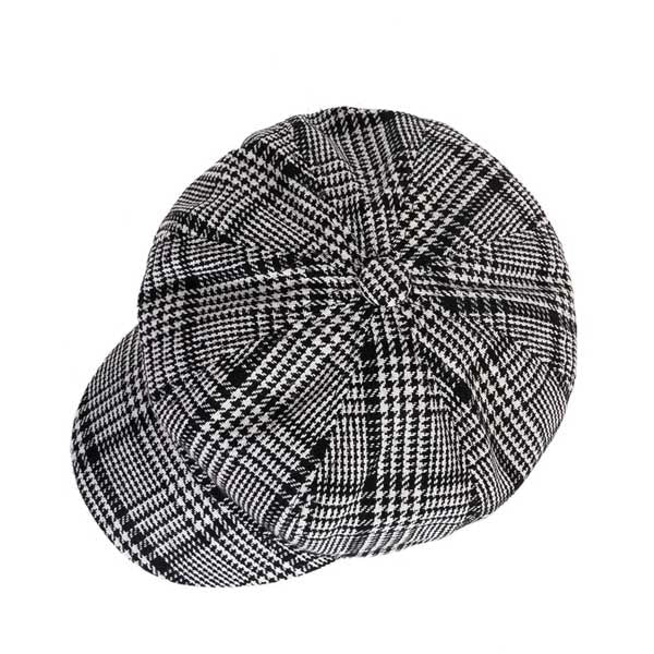 Casquette Gavroche en Polyester à Pied-de-Poule - Poulegris 2