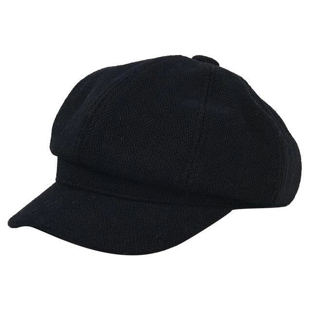 Casquette Gavroche en Polyester Noir - Veloursaine 1