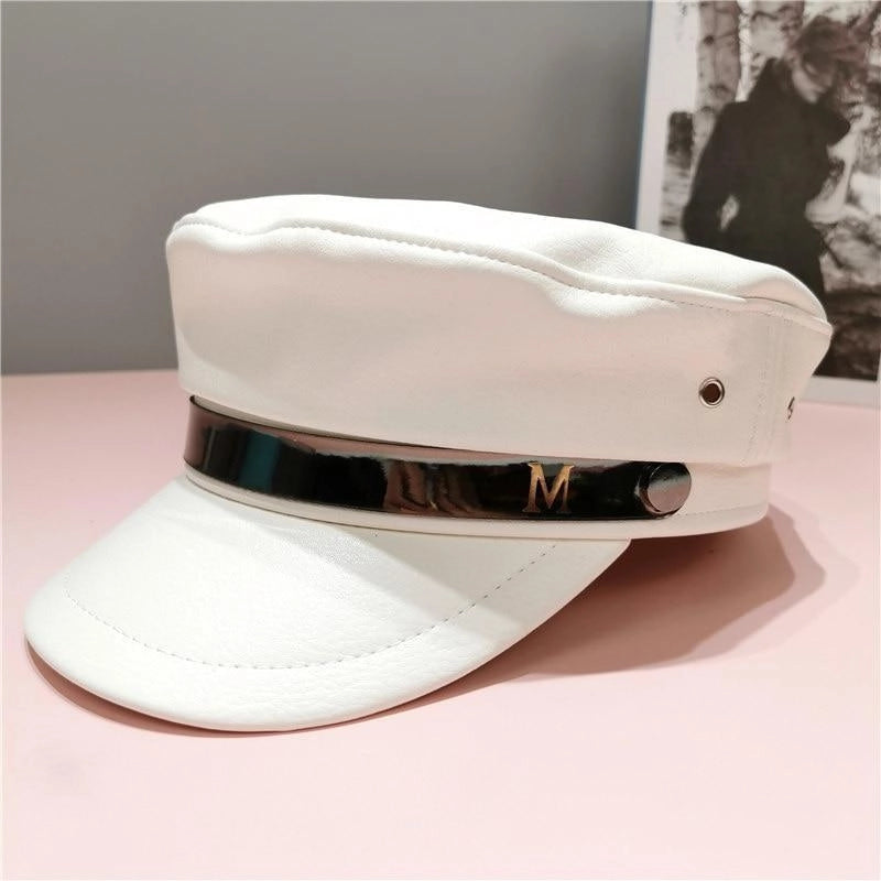 Casquette Gavroche en Simili Cuir - Aurorelle 2