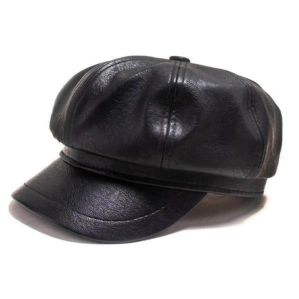 Casquette Gavroche en Simili Cuir - Bitumelle 1