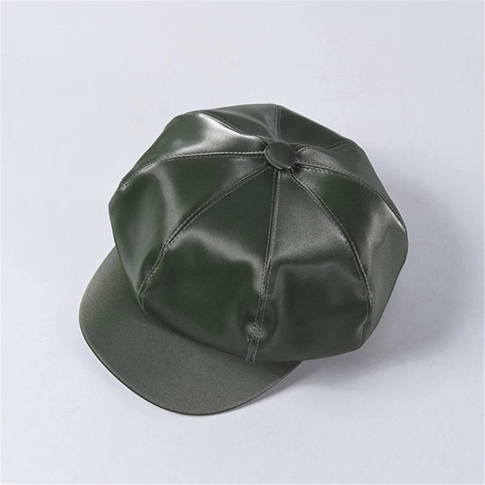 Casquette Gavroche en Simili Cuir - Brocéliande 2
