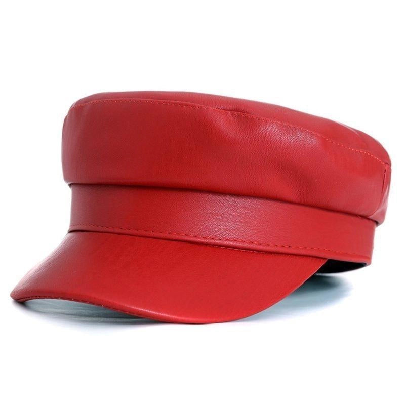 Casquette Gavroche en Simili Cuir - Carmillon 1