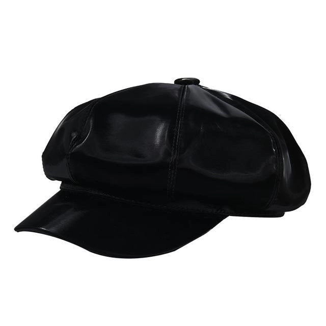 Casquette Gavroche en Simili Cuir - Coulisse 1
