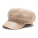 Casquette Gavroche en Simili Cuir - Dunebeige