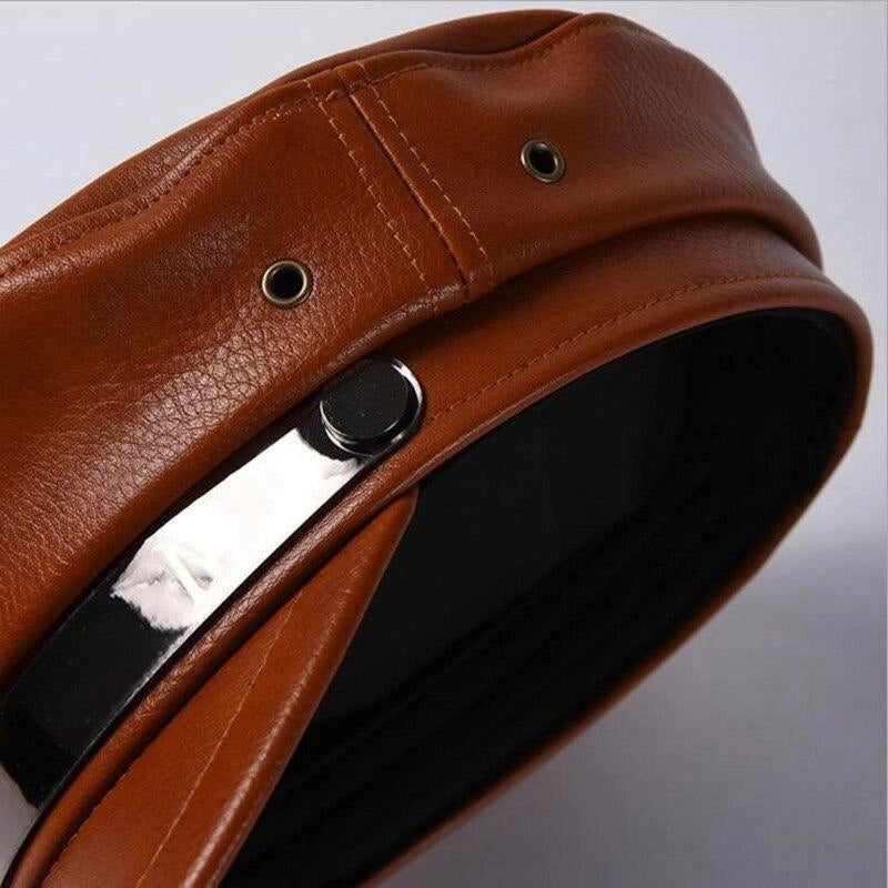 Casquette Gavroche en Simili Cuir Marin - Caravelle 3
