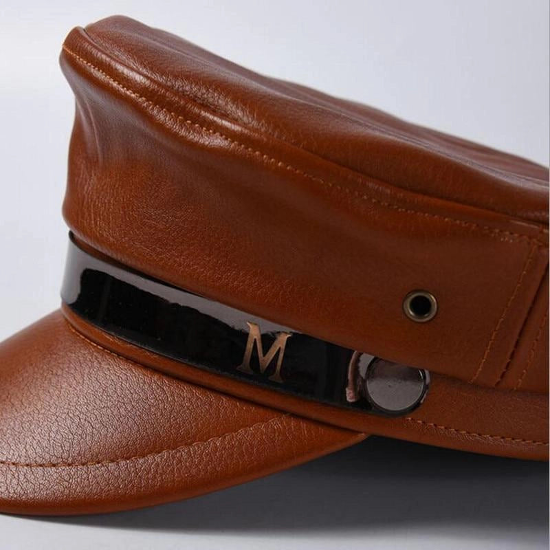 Casquette Gavroche en Simili Cuir Marin - Caravelle 4