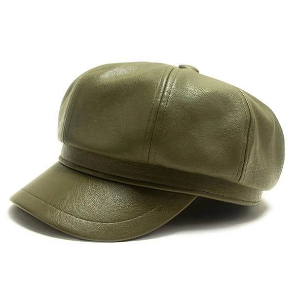 Casquette Gavroche en Simili Cuir - Redding 1