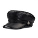 Casquette Gavroche en Simili Cuir - Sélénienne