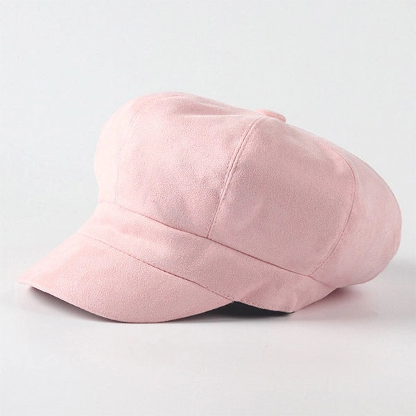 Casquette Gavroche en Suédine - Pétale 1