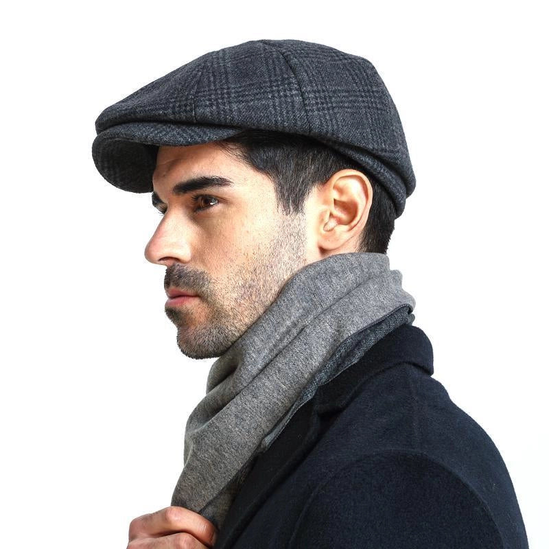 Casquette Gavroche en Tweed à Carreaux - Dalriada 4