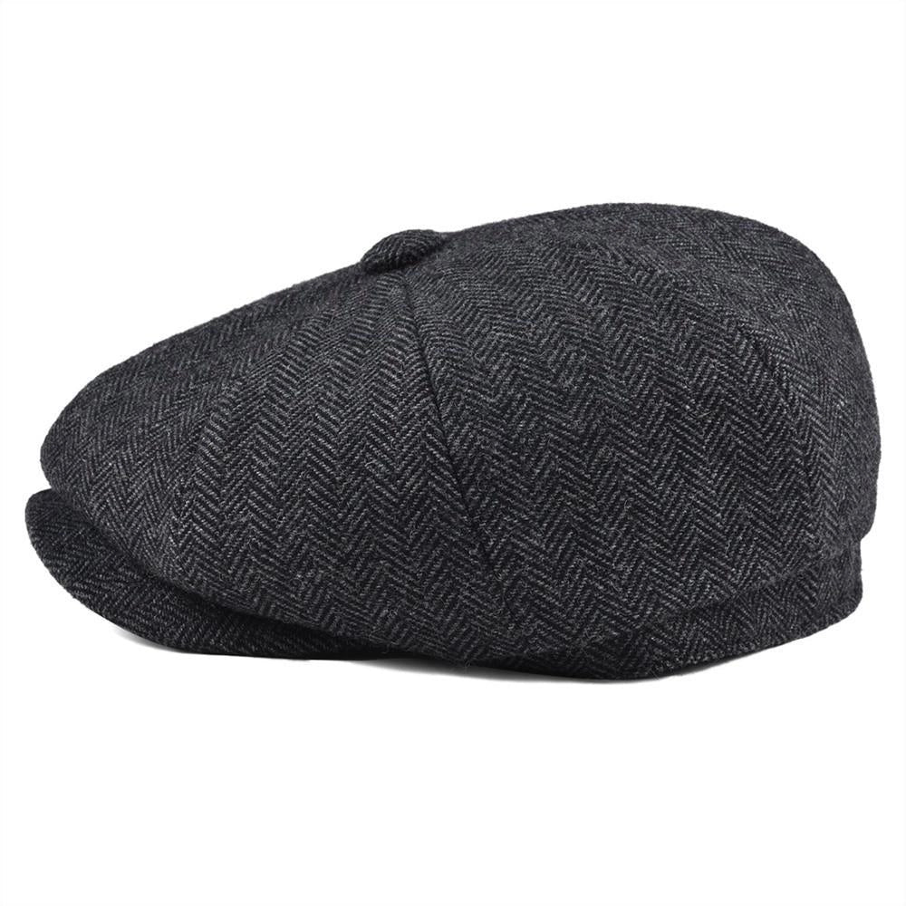 Casquette Gavroche en Tweed à Chevrons - Clydeside 2