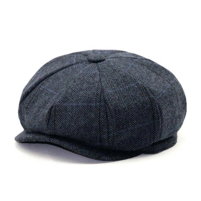 Casquette Gavroche en Tweed à Chevrons - Harrisdon 1