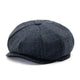 Casquette Gavroche en Tweed à Chevrons - Harrisdon