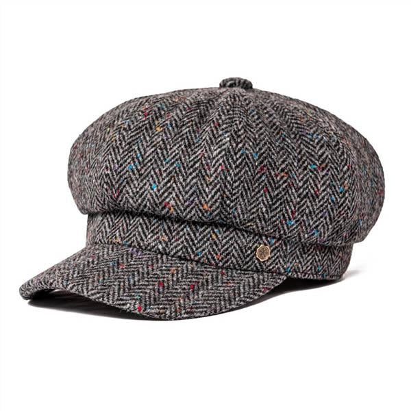 Casquette Gavroche en Tweed à Chevrons - Harrisfleck 1