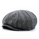 Casquette Gavroche en Tweed à Chevrons - Herringham