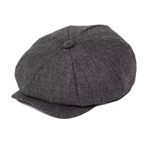 Casquette Gavroche en Tweed à Chevrons - Shelby 1