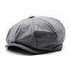 Casquette Gavroche en Tweed Gris Clair - Berwick